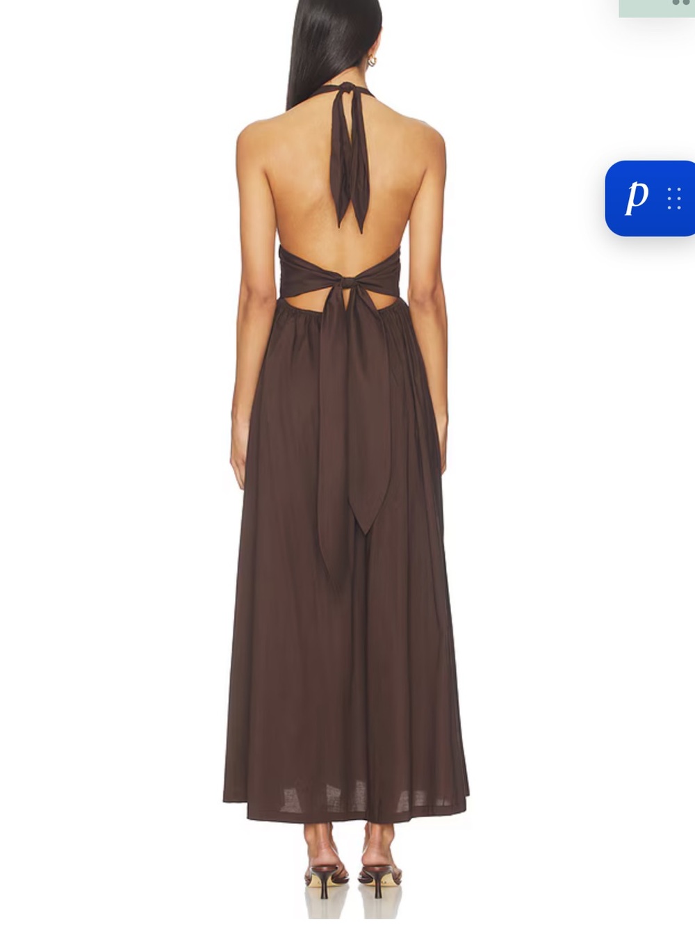 Lido Maxi Dress in Espresso - Picture 2 of 2